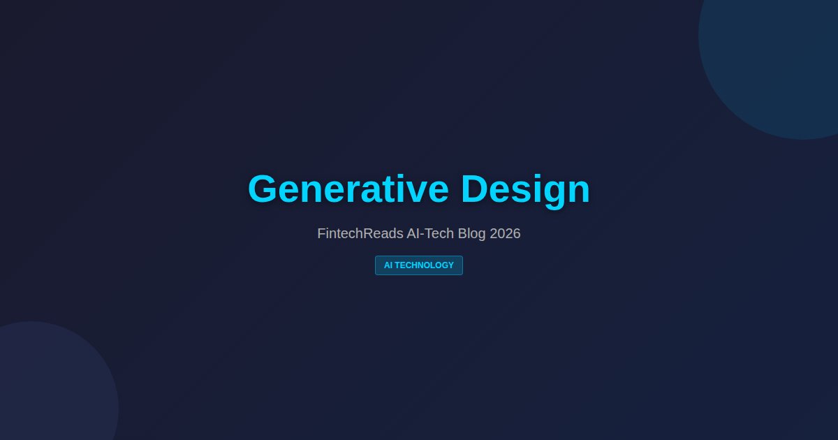 Generative Design: AI-Optimized Product Innovation (2026)