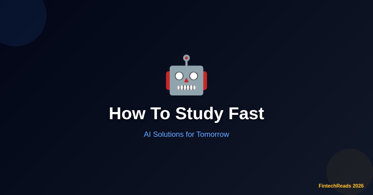 How To Study Fast: What You Need to Know (2026)