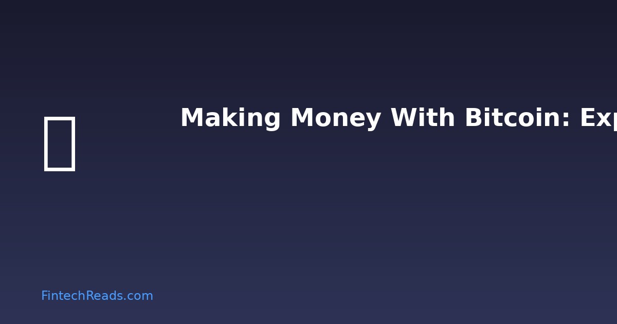 Making Money with Bitcoin: Proven Strategies Beyond Simple Hodling and Price Appreciation (2026)